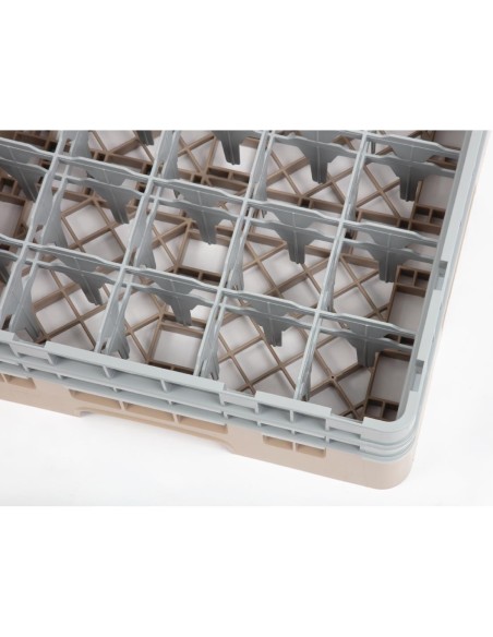 Casier à verres 25 compartiments Cambro beige 184x500x500 mm