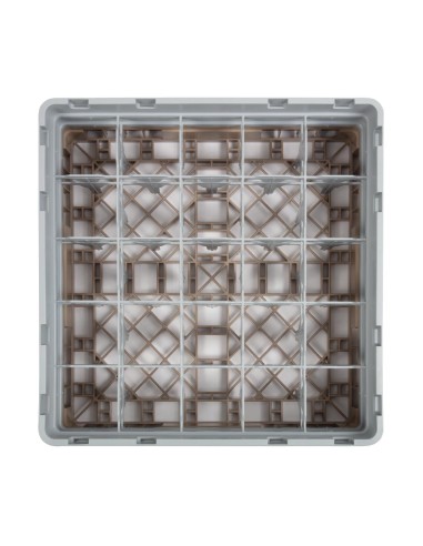Casier à verres 25 compartiments Cambro beige 184x500x500 mm
