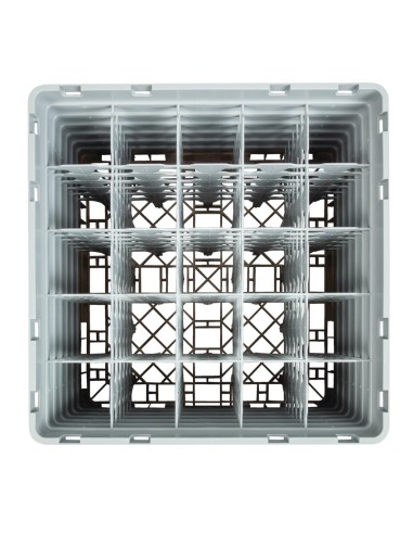 Casier à verres 25 compartiments Cambro beige - 298mm