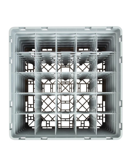 Casier à verres 25 compartiments Cambro beige - 298mm