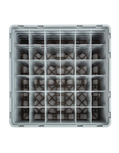 Casier à verres 36 compartiments Cambro beige 257mm