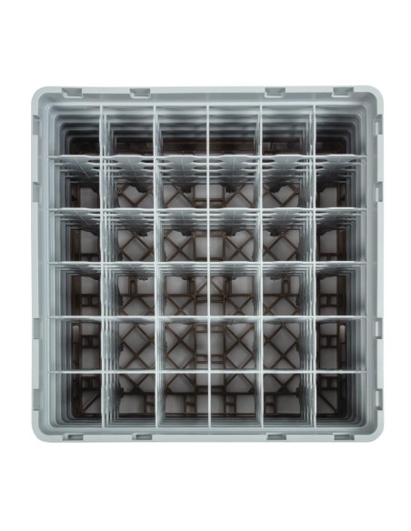 Casier à verres 36 compartiments Cambro beige 257mm