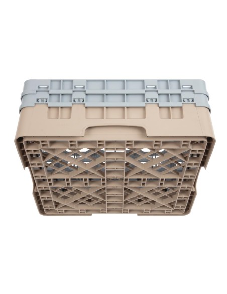 Casier à verres 16 compartiments Cambro beige 133mm