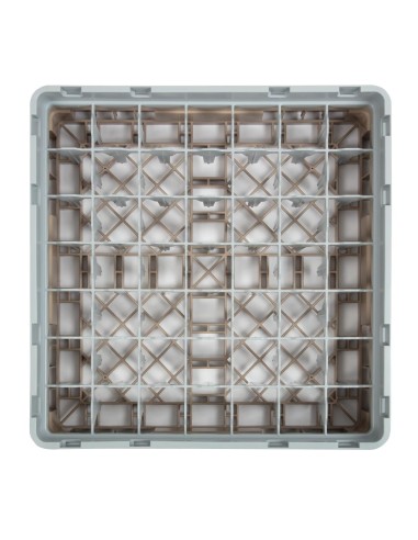 Casier à verres 49 compartiments Cambro beige - 92 mm max
