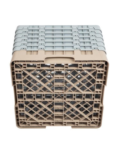 Casier à verres 25 compartiments Cambro beige - 298mm