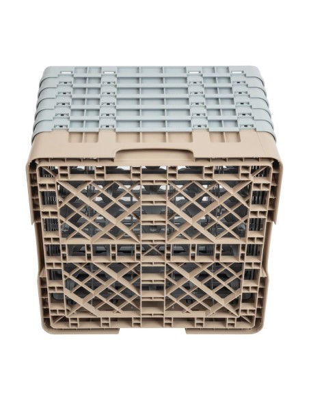 Casier à verres 25 compartiments Cambro beige - 298mm