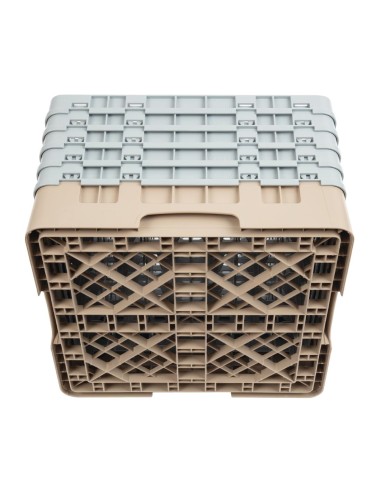 Casier à verres 36 compartiments Cambro beige 257mm