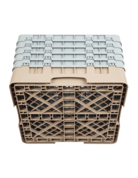 Casier à verres 36 compartiments Cambro beige 257mm