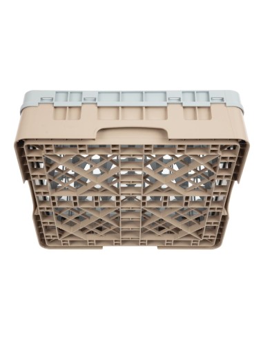 Casier à verres 49 compartiments Cambro beige - 92 mm max