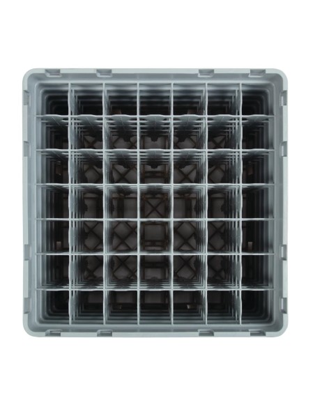Casier à verres Cambro 49 compartiments beige - 257 mm