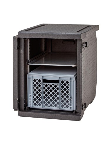 Conteneur EPP Cambro 155 L à chargement frontal - Noir