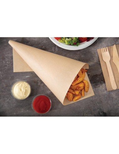 Papier sulfurisé non blanchi Vegware 38x27,5 cm - Lot de 500