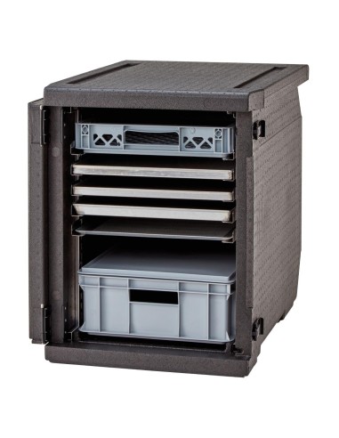 Conteneur EPP Cambro 155 L à chargement frontal - Noir