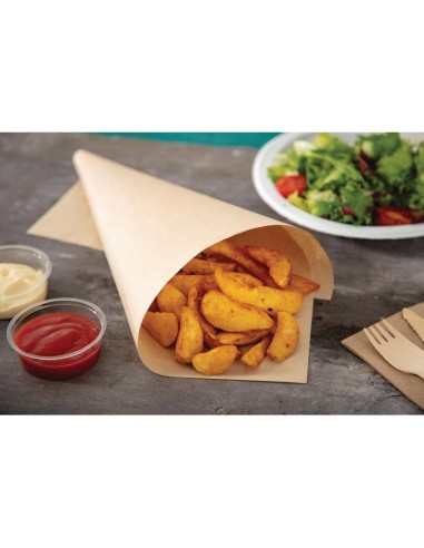 Papier sulfurisé non blanchi Vegware 38x27,5 cm - Lot de 500