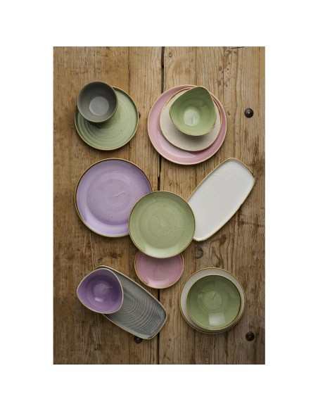 Assiettes Churchill Stonecast Vert 165mm - Lot de 12