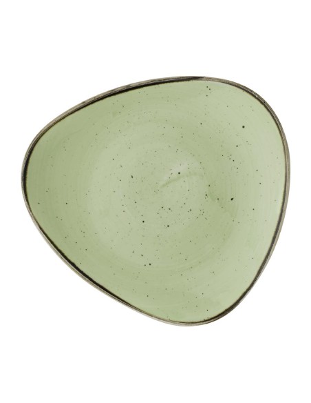 Assiettes triangulaires Churchill Stonecast Vert 265mm - 12