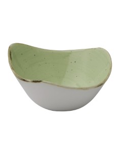 Bols triangulaires Churchill Stonecast Vert - Lot de 12