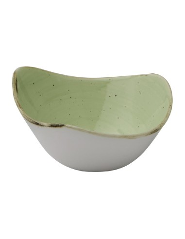 Bols triangulaires Churchill Stonecast Vert - Lot de 12