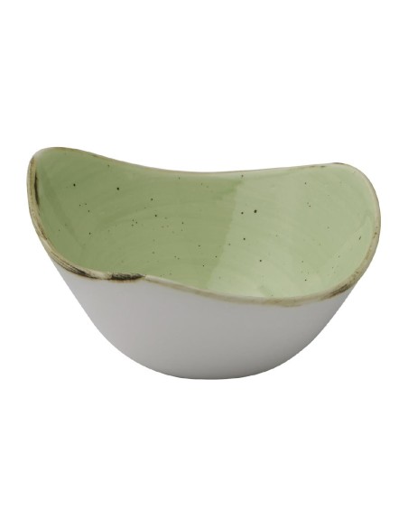 Bols triangulaires Churchill Stonecast Vert - Lot de 12