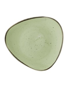 Assiettes triangulaires Churchill Stonecast Vert 229mm - 12