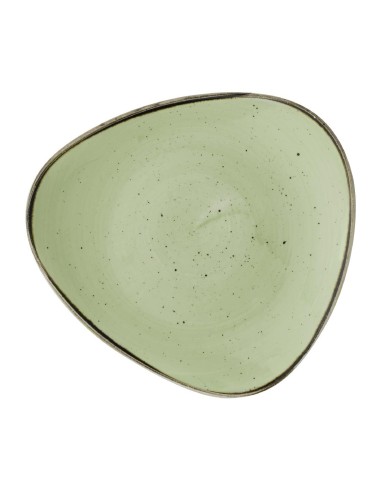 Assiettes triangulaires Churchill Stonecast Vert 229mm - 12