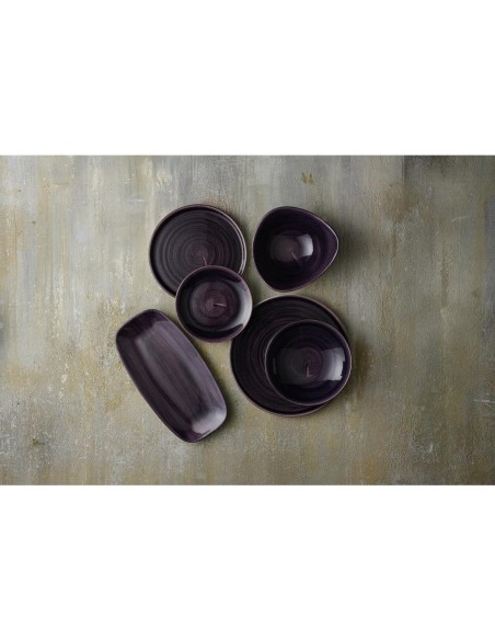 Assiettes Churchill Stonecast Patina Violet 165 mm - Lot de 12