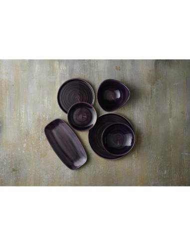 Assiettes Churchill Stonecast Patina Purple 217mm Lot de 12