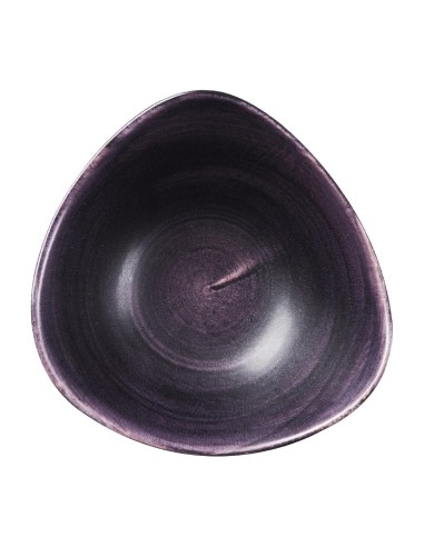Bols triangulaires Churchill Stonecast Patina Purple 235 mm - Lot de 12