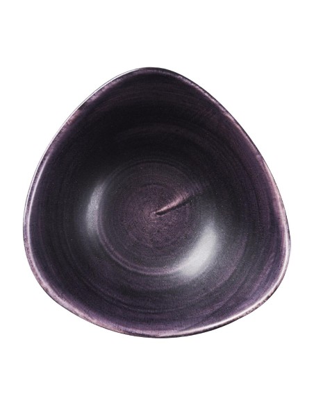 Bols triangulaires Churchill Stonecast Patina Purple 235 mm - Lot de 12
