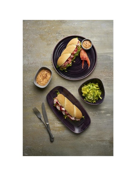 Assiettes Churchill Stonecast Purple 288mm - Lot de 12