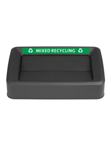Couvercle noir Jantex 60/80L pour poubelles Slim