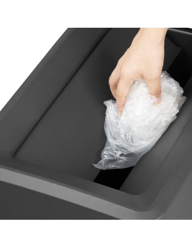 Couvercle noir Jantex 60/80L pour poubelles Slim