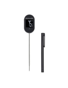 Thermomètre numérique pivotant KitchenAid Global noir - 60°C