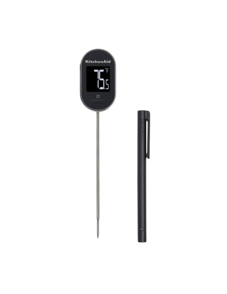 Thermomètre numérique pivotant KitchenAid Global noir - 60°C