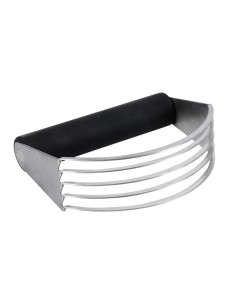 Robot pâtissier KitchenAid noir - coupe-pâte en inox