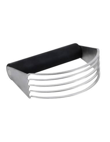 Robot pâtissier KitchenAid noir - coupe-pâte en inox