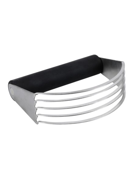 Robot pâtissier KitchenAid noir - coupe-pâte en inox
