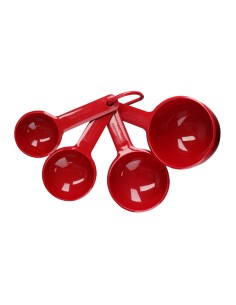 Tasses doseuses KitchenAid rouge empire - lot de 4
