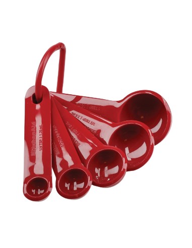 Cuillères doseuses KitchenAid rouge empire - lot de 5