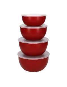 Bols de préparation KitchenAid rouge empire - lot de 4