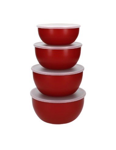 Bols de préparation KitchenAid rouge empire - lot de 4