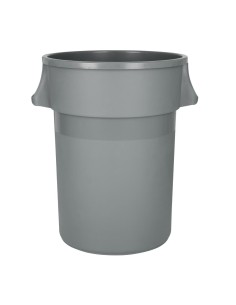 Poubelle ronde Jantex 160L gris - usage intensif