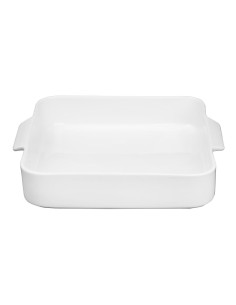 Plats à four carrés Olympia Whiteware 260x225x50mm - lot de 2 2