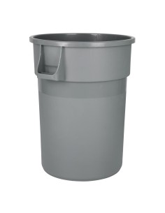 Poubelle ronde Jantex 160L gris - usage intensif 2