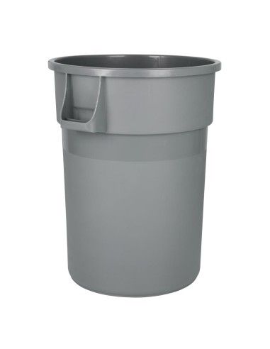 Poubelle ronde Jantex 160L gris - usage intensif