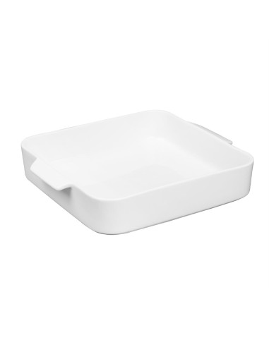 Plats à four carrés Olympia Whiteware 260x225x50mm - lot de 2