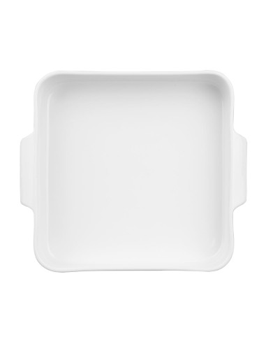 Plats à four carrés Olympia Whiteware 260x225x50mm - lot de 2