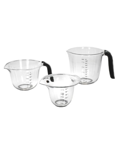 Pichets doseurs KitchenAid noirs - lot de 3