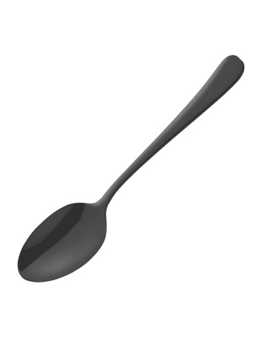 Cuillères à café moyennes Amefa Austin noires - lot de 12