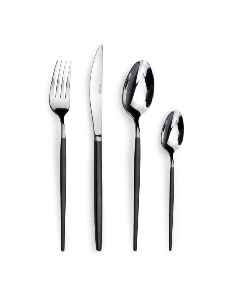Fourchettes noires Soprano Amefa - lot de 12